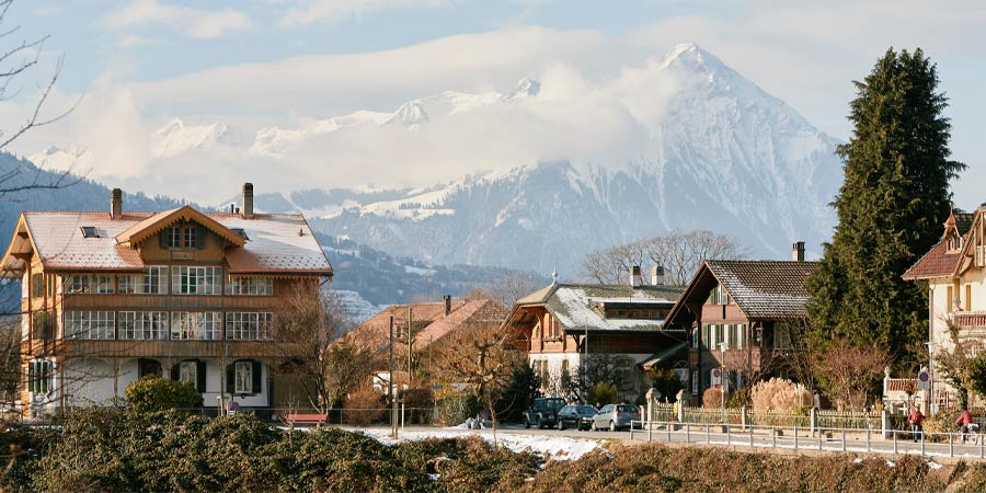 Staying in the Swiss resort of Interlaken